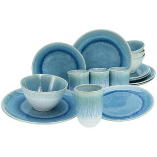 CreaTable Aquarius Blau Kombiservice-Set, 16-tlg. (14718)