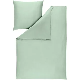 Estella Bettwäsche , Salbeigrün , Textil , Uni , 135x200 cm , Textiles Vertrauen - Oeko-Tex® , atmungsaktiv, hautfreundlich, bügelleicht, samtiger Griff , Heimtextilien, Bettwäsche & Leintücher, Bettwäsche, Satin-Bettwäsche