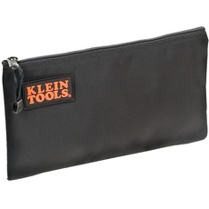 Klein Tools 5139B Reißverschlusstasche, Cordura-Nylon-Werkzeugtasche mit robustem Nylon-Reißverschluss, 31,8 cm, Schwarz
