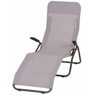Siena Garden Anco Kippliege 144 x 72,5 x 103,5 cm hellgrau klappbar