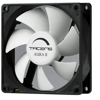 Tacens 3AURAII12, Computer Lüfter 12 cm, Ultraleise, Staubgeschützt, Schwarz