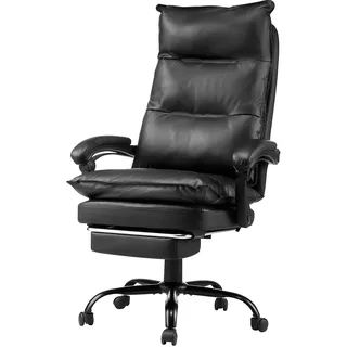 Vevor Chefsessel Kunstleder Schwarz