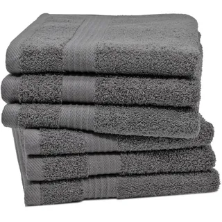ZOLLNER Handtuchset 6-tlg. grau