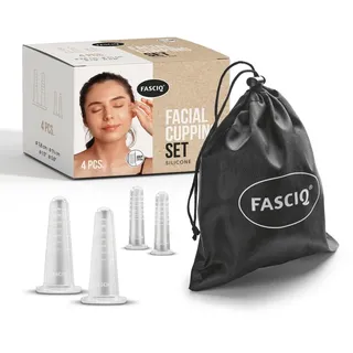 Fasciq® Gesichts-set Massage Schröpfen, Facial Cupping Set 4 St