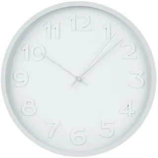 axentia 135824 Wanduhr, rund, ca. 30 x 4,41 x 30 cm, grau