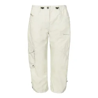 G.I.G.A. DX Damen Caprihose Fenia, 3/4 Cargo Hose für den Sommer, Taillenweite verstellbar, weiß, 40