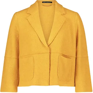 Jackenblazer BETTY BARCLAY "Blazer-Jacke mit Reverskragen", Damen, Gr. 40, gold, Obermaterial: 60% Viskose CV. 40% Wolle WO., Blazer Jackenblazer