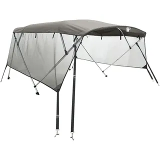3-Bow Bimini-Top mit Mesh-Seitenteilen 183x(137-152)x137 cm - Blau