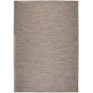 OBSESSION Teppich »my Nordic 872« rechteckig 5 mm Höhe Flachgewebe, Rauten Design, meliert, In- und Outdoor geeignet, grau