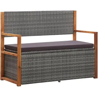 vidaXL Gartenbank 110 x 56 x 110 cm Grau
