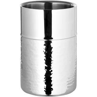 Fink Weinkühler "NASSAU, mit feiner Hammerschlagstruktur", aus Edelstahl, Höhe 18 cm x Ø 12 cm,