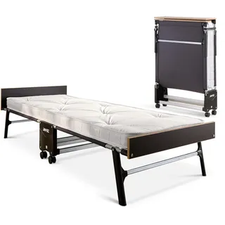 JAY-BE GP80 Grand Klappbett mit getufteter E-Pocket-Matratze 90 x 200 cm Holz