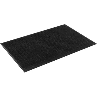 wash+dry by Kleen-Tex Teppich "Duo Charcoal" rechteckig 9 mm Höhe rutschhemmend, In- und Outdoor geeignet, waschbar, schwarz