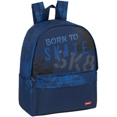 SAFTA Unisex-Kinder M902 Laptop-Rucksack 14,1 Zoll, Marineblau, 310x160x400 mm