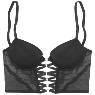 LASCANA Corsage Damen schwarz Gr.80 Cup C