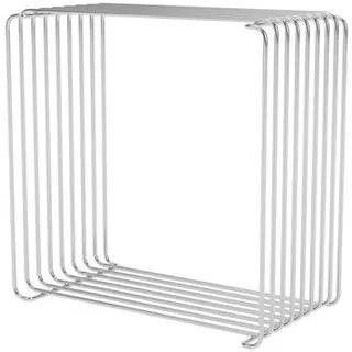 Regalelement Panton Wire Single silber, Designer Verner Panton, 34.8x34.8x18.8 cm