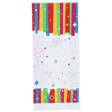 Cellophan-Partytaschen - Regenbogenbänder-Geburtstagsfeier - 20er-Pack