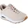 Uno Shimmer Away coole Damen Synthetik Sneakers Sportschuhe in natural Air Cooled Memory Foam Fußbett Skech-Air-Laufsohle beige