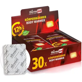 THERMOPAD Körperwärmer – DAS ORIGINAL: 30 x Wärmepads für 12 Stunden Wärme I Sofort einsatzbereite Pads I Extra warme Wärmekissen-Pads, auch geeignet als Nackenwärmer, Schulterwärmer & Nierenwärmer