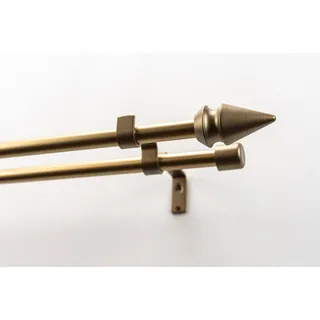 GARESA Vorhangstange SPYRNA mit offenem Träger 2-läufig Ø 16 mm 300 cm Gold