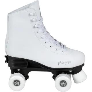 Playlife Rollschuhe »Classic White adjustable«, schwarz