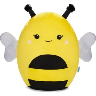 SQUISHBRUBIES Bonnie die Biene - 35 cm Kuscheltier - Superweiches Plüsch Stofftier zum Kuscheln, Verschenken und Sammeln - Schwarz und Gelb - Gelb, Schwarz