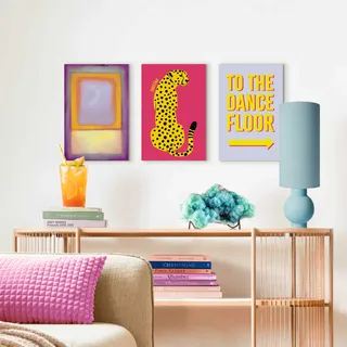 Leinwandbild REINDERS "Keep on Dancing", bunt (farbe bild(er): bunt), B:20cm H:30cm T:1,6cm, Leinwand, Bilder, Leinwandbild