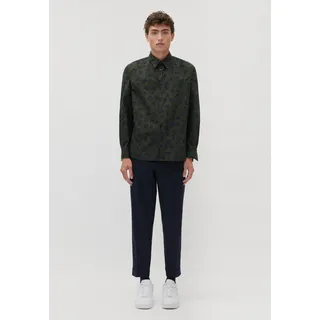 studio seidensticker Businesshemd »Studio« Regular Langarm Kentkragen Druck, grün