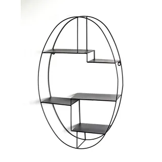 Haku-Möbel Wandregal 44 x 16 x 71 cm Schwarz