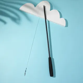 INF Teleskop-Teaser-Stab Schwarz M - Schwarz