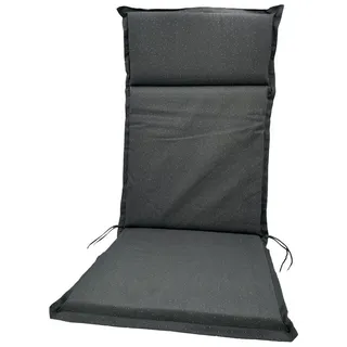 Buri Hochlehner Auflage 120 x 47 x 4,5 cm grau gepunktet 1 St.