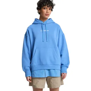 Hoodie QUIKSILVER "Standard", Damen, Gr. M, blau (riviera), Obermaterial: 100% Baumwolle., Sweatshirts Hoodie