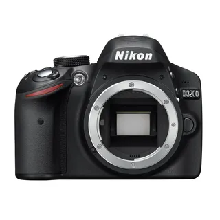 Nikon D3200 SLR-Digitalkamera (24 Megapixel, 7,4 cm (2,9 Zoll) Display, Live View, Full-HD) nur Gehäuse schwarz