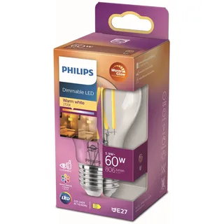 Philips LED-Birne 5,9W E27 806 lm warmweiß 1 St.