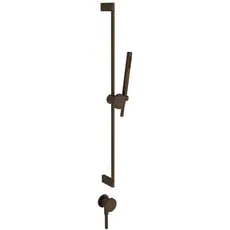Gessi Origini  Brausestange mit Wandanschlussbogen, Schlauch, 1 Strahl Handbrause , Wandmontage, 66142, Farbe: Dark Bronze