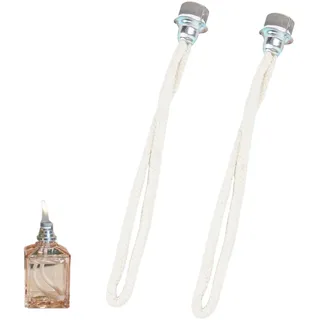 2 Stück Duftlampe Docht für Lampe Berger, Ersatz-Docht für Öllampe, Öllampe Docht Ersatz Luft Kontrolle Katalytischer für Raumluft Verbessern Aromatherapie (Silber)
