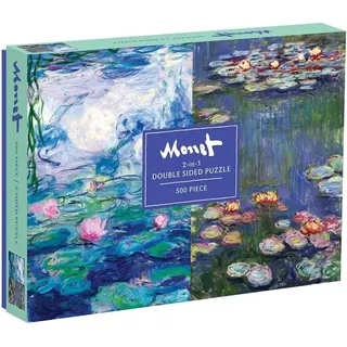 GALISON Doppelseitiges Puzzle Monet 500 Teile