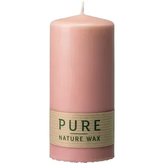 WENZEL PURE Kerze Safe Candle 13x6cm antikrosa, rosa - Rosa