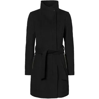 Vero Moda Kurzmantel »VMTWOHOPE BELT 3/4 WOOL JACKET LCS«, mit Wollanteil, schwarz