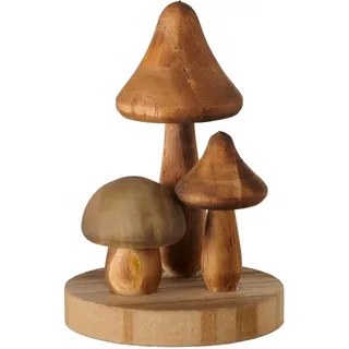 Boltze Deko-Aufsteller Pilzano Höhe 8,5 cm Braun