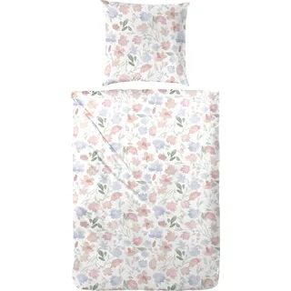 Primera Bettwäsche »Perkal Bettwäsche Tante Ida« 2 Stk. tlg. mit floralem Dessin, bunt