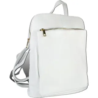 Toscanto Tasche weiß Cityrucksack groß 30x34x10cm D2OTT610RW - Weiß