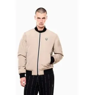 EA7 für Herren. 8NPB12_PN7LZ Beige Premium Shield Bomberjacke (XL), Lässig, Polyester