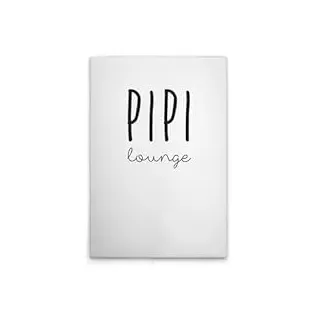 A.S. Création Leinwandbild Pipi Lounge - Wandbild in Weiss, Schwarz - 40 x 60 cm - DD133102