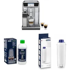 De'Longhi PrimaDonna Elite Experience ECAM 656.85.MS Kaffeevollautomat mit LatteCrema Milchsystem + Original EcoDecalk DLSC 500 Entkalker Wasserfilter DLSC002