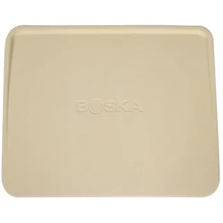 Boska Pizzastein Deluxe Rechteckig/Für den Backofen und der Grill/Pizzen in Steinofenqualität/Schöner erhöhter Rand/Cordierit / 32x40 cm