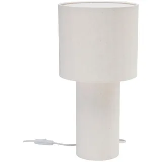 Tischleuchte , Beige , Textil , 46 cm , Lampen & Leuchten, Innenbeleuchtung, Tischlampen, Tischlampen