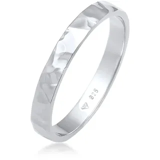 Elli Ring Damen, Band Basic Fein Gehämmert 925 Silber"