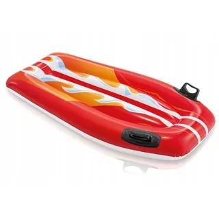 Aufblasbar Rot Surfboard Körper Brett Boogie Luftmatratze Pool Schwimmer 112cm
