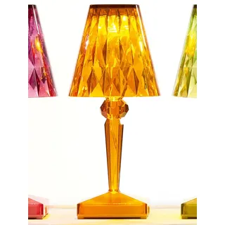 Kartell LED-Tischleuchte Battery orange, Designer Ferruccio Laviani, 22x13x13 cm